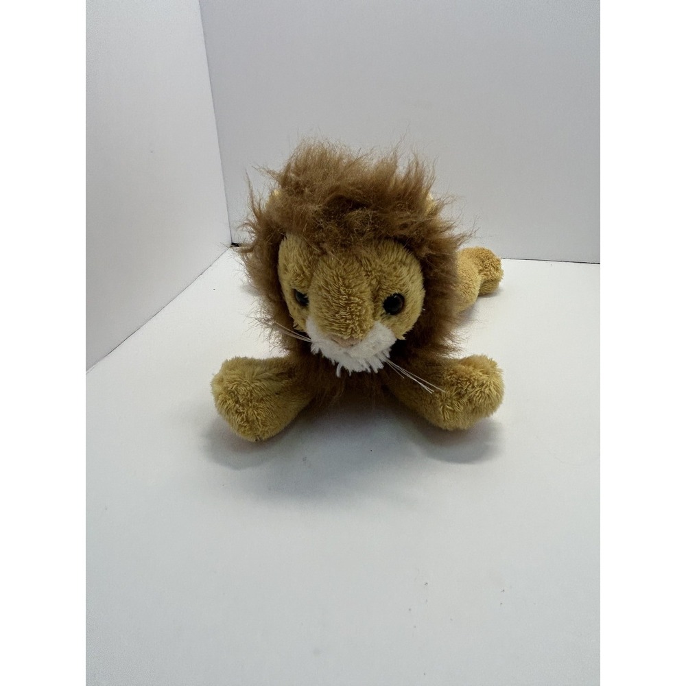 Wildlife Artists Inc. Plush Lion Stuffed Animal Toy 9" Long Brown Tan Soft